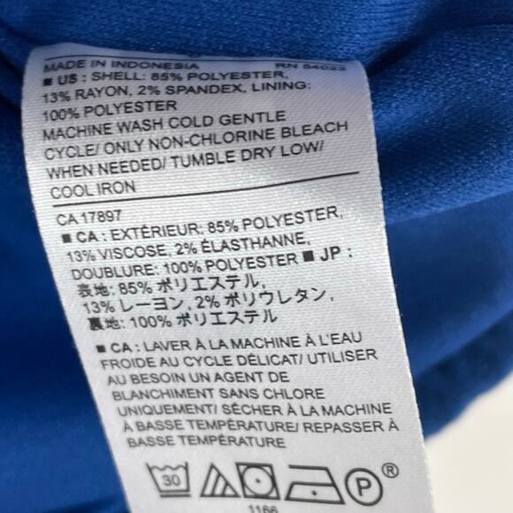 Banana Republic Factory Jacquard Knit Straight Fit Mini Skirt Blue Womens 6 - Picture 5 of 5